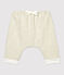 Pantalon bébé flanelle en coton biologique beige MONTELIMAR CHINE